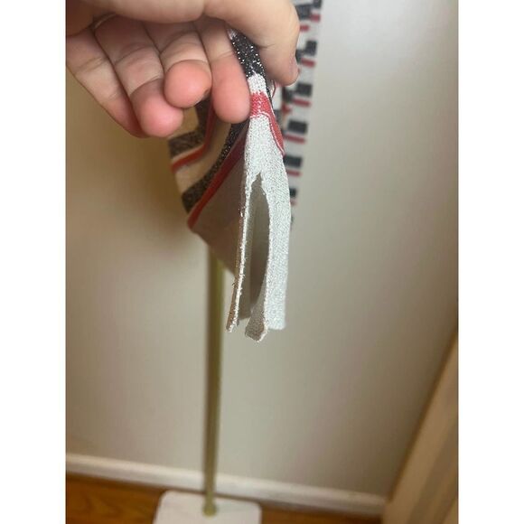 Chloe Stora Striped Sparkle Sweater Sz. 2 (US M) - Picture 7 of 10